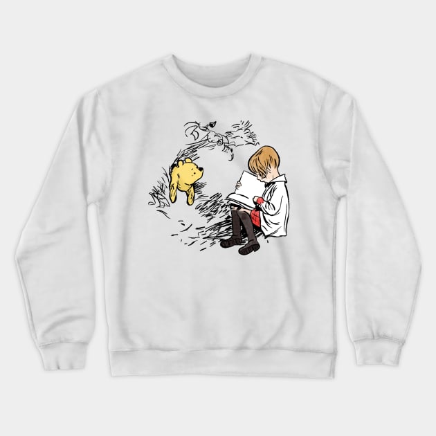 Vintage Winnie the Pooh and Christopher Robin Crewneck Sweatshirt by Boyanton Designs